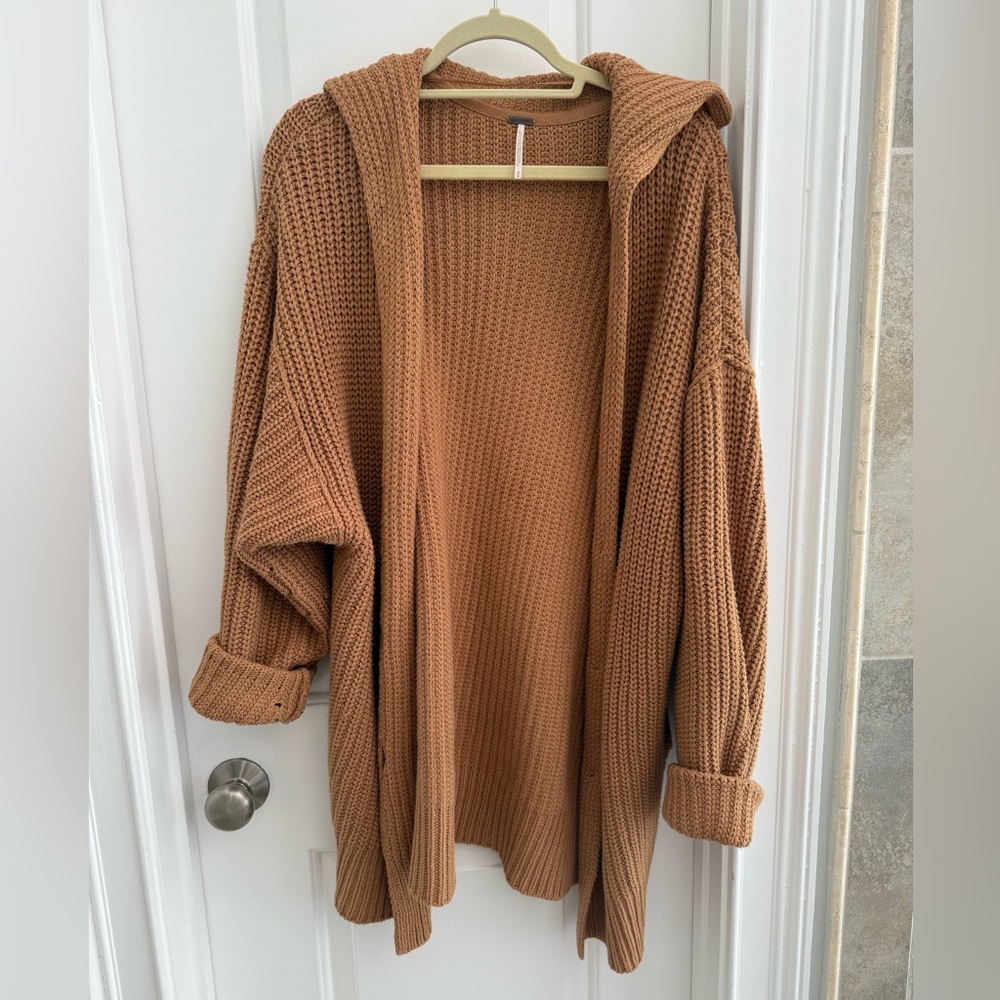 Free People Swim Too Deep Cardi - Camel